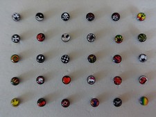 1 LOGO MOTIVE Nase Nasenstecker Nose OHR Ear Stecker stud pin nostril