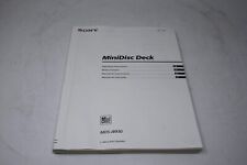 Anleitung Instruction Manuel für Sony MDS-JB930 MiniDisc Deck
