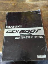  SUZUKI GSX 600 F Modellj. 1998 Wartung Reparatur anleitung Werkstatthandbuch