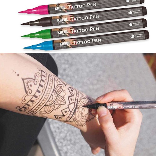 4er set kreul tattoo - 4er, pen