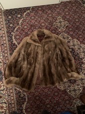 Nerz Pelzmantel Braun Damen