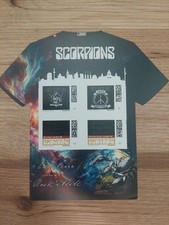 Briefmarken, Scorpions T-Shirt Universe, 1 Bogen a 4 Stück 0,95 €, selbstklebend