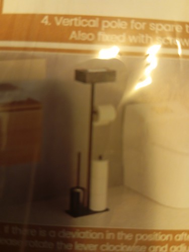 Toilettenpapier halter stehend - toilettenpapier,