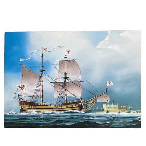 Postkarte schiff castell - ak,