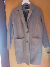 Business Mantel. Jacke lang. Braun/taupe.Filzoptik. Gr. 42