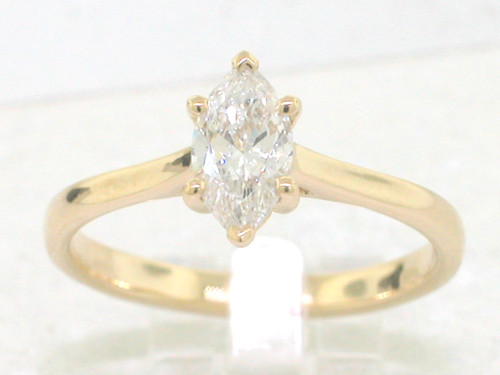 Diamant ring 750 gelbgold - ring,
