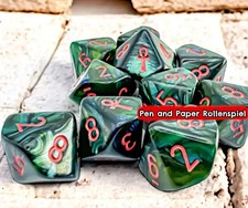 Würfelset scarab jade red - würfelset, scarab®