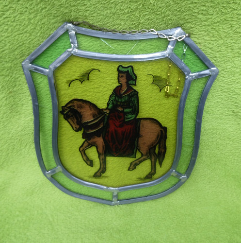 Altes buntglas fensterbild - altes,