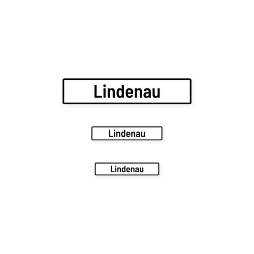 Bahnhofsschild personalisiert