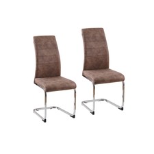 Schwingstuhl SallyC Braun Freischwinger Esszimmerstuhl HTI-Living