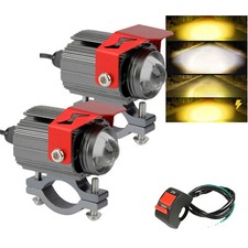 2X Motorrad LED Scheinwerfer Arbeitsscheinwerfer Zusatzscheinwerfer Tagfahrlicht