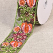 Borte, Organza bestickt mit