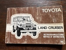 Betriebsanleitung Toyota Landcruiser FJ und BJ 40,55 von 1978,sehr selten