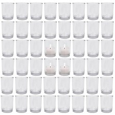 48er Set: Glas Teelichthalter