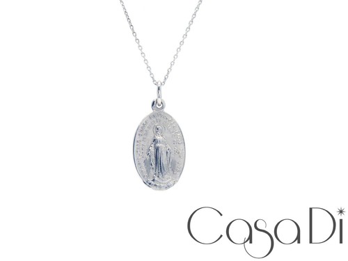 Madonna anhänger oval 750 18k - oval,
