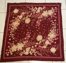 Schal Tuch dunkelrot beige