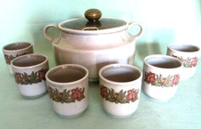 Goldiz Keramik Bowle Set DDR