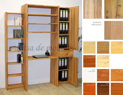 Massivholz schreibtisch mit - massivholz,