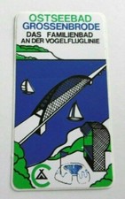 Souvenir-Aufkleber Grossenbrode Ostseebad Fehmarnsundbrücke Ostholstein SH 80er