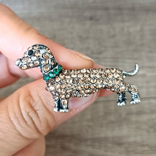 Dackel hund brosche - dackel/hund,