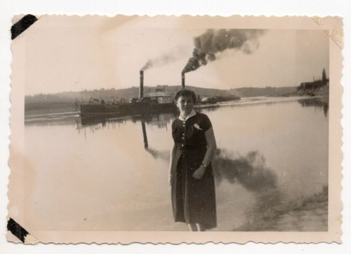 Foto dampfschiff auf der elbe - foto,