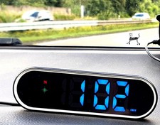 HUD GPS Tacho, Uhr, Kompass