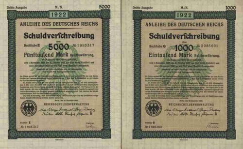 Deutsches reich 1922 - x,