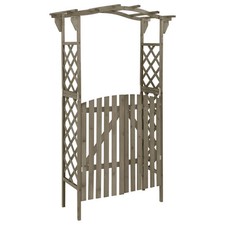 Pergola mit Tor 116x40x204 cm
