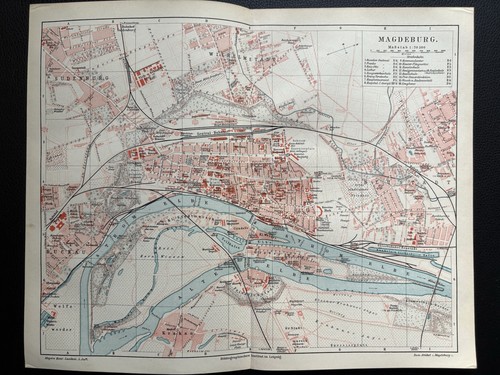 Antiker historischer stadtplan - historischer,