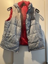 Damen Weste 44 46 Gefüttert Tchibo Kapuze Blau Übergang Warmer Rücken Reise