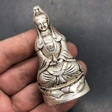 Antique Tibetan Silver Guanyin