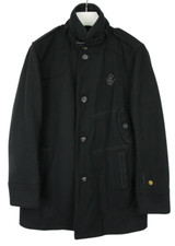 G-Star Decoy Wool Garber Trench Mantel Herren XL Geknöpft Schwarz