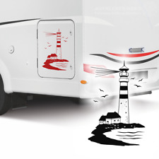 Leuchtturm Maritim 55cm Autoaufkleber B54 Wohnmobil Wohnwagen Bus Nordsee Urlaub