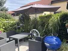 Ø1,80x2,80m Sonnenschirm Schirm Gartenschirm Rechteckig