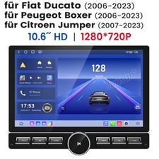 10.6'' Carplay Android 14 Autoradio GPS NAVI 64GB DAB+ Für Fiat Ducato 2006-2024