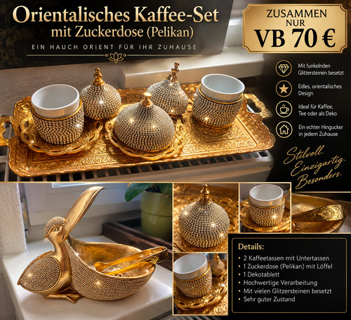 Orietalischer kaffeeset mit - kaffeeset,