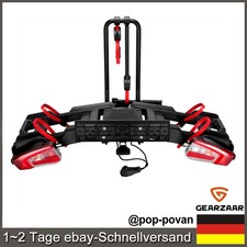 Fahrradträger Anhängerkupplung 2 Fahrräder E Bikes Vormontiert mit Rückleuchten