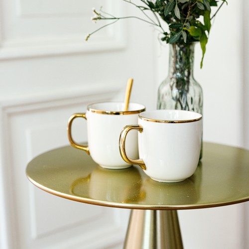 Kaffeetasse gold becher - kaffeetasse,