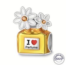 💖 Charm Anhänger 925 Sterling Silber Parfüm Flakon Miniatur für Pandora Armband