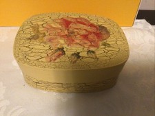 Alte Ovale Holz Spanschachtel