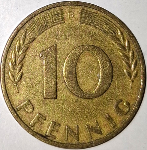 Münze pfennig 1950 - münze, 10
