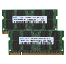 For Samsung 4GB 2X 2GB 2 G 2Rx8 PC2-6400 DDR2 800Mhz 200pin SODIMM Laptop Memory