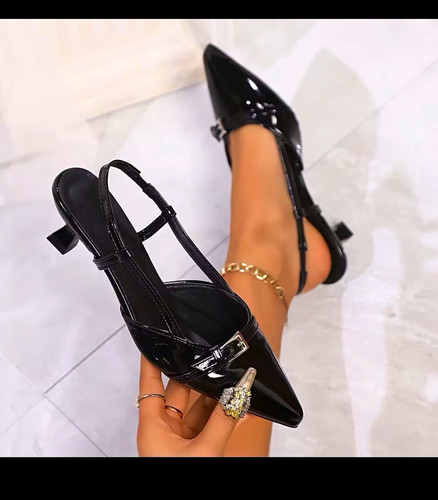 Damen slingback pumps - damen, schwarz