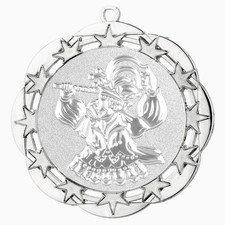 Karnevalsorden 70mm silber