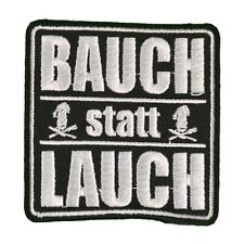 Bügel Aufnäher Bauch statt