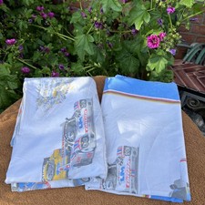 Rennauto Formel 1 Bettwäsche 135x200 Baumwolle 2tlg. 90er Jahre Vintage