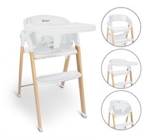 BabyGO Levels Hochstuhl Kinderstuhl Kinderhochstuhl weiß