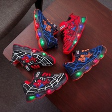 Kinder Spiderman Schuhe LED