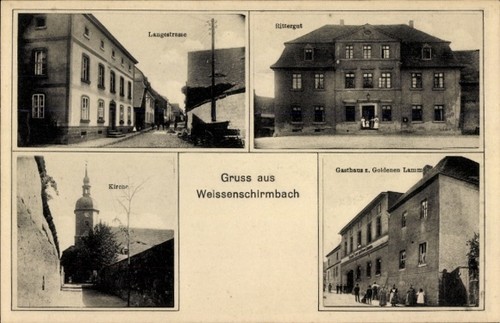 Weißenschirmbach querfurt - ak,