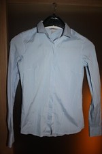 blau weiss gestreifte Bluse